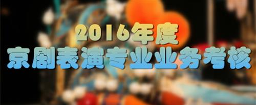 大鸡吧快播网国家京剧院2016年度京剧表演专业业务考...